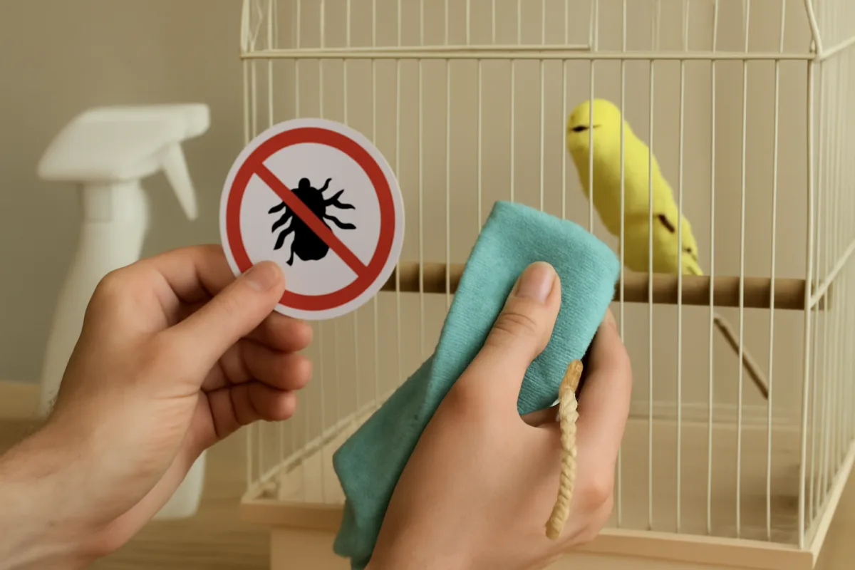 Acari nella gabbia degli uccelli: prevenzione pratica senza prodotti chimici