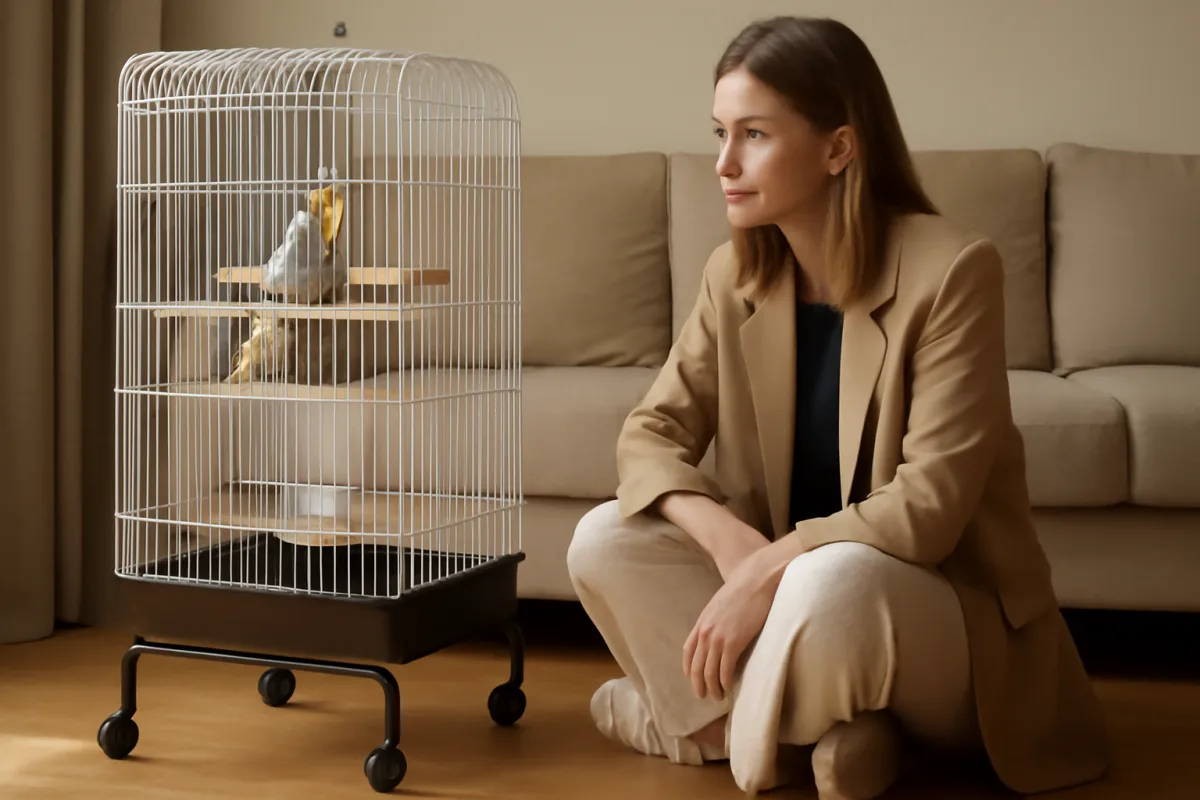 Gabbia con ruote: moda o autentica utilità per la gestione degli uccelli domestici?