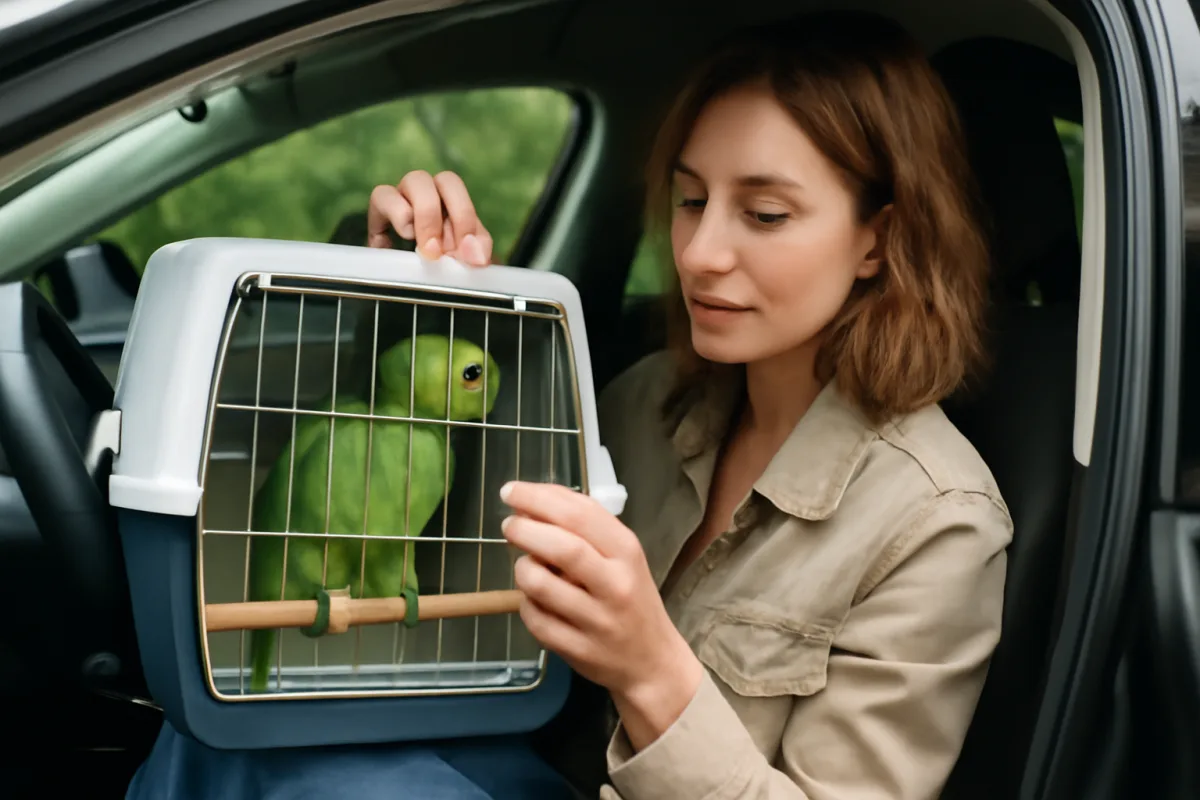 Pappagalli e viaggi in auto: come prepararli senza causare traumi da stress