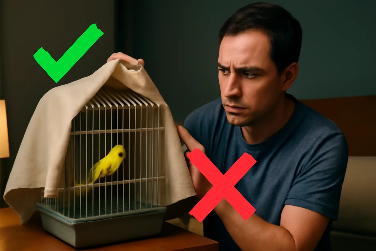 Devo coprire la gabbia del mio canarino di notte? Pro e contro spiegati chiaramente
